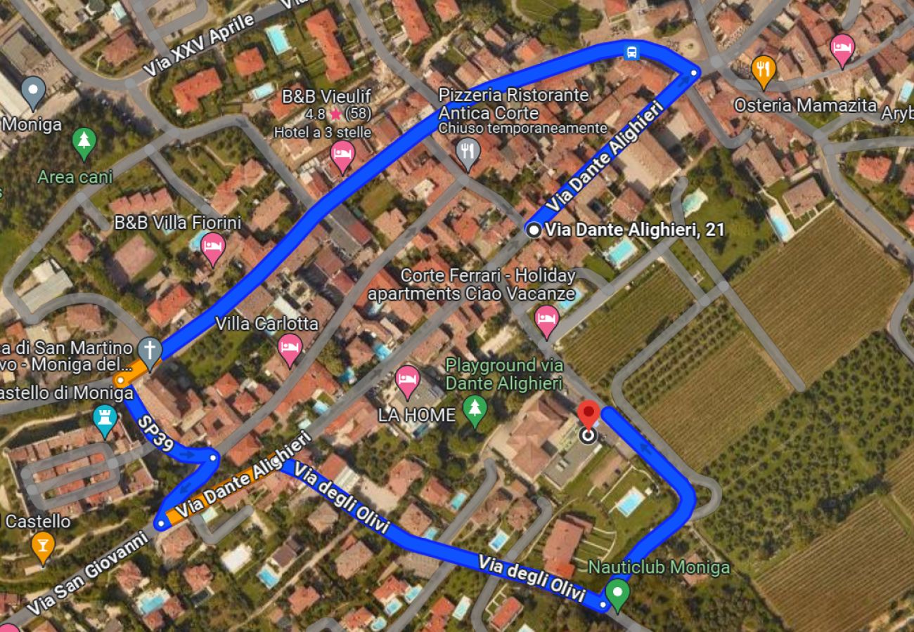 Ferienwohnung in Moniga del Garda - La Torretta - App. Goethe